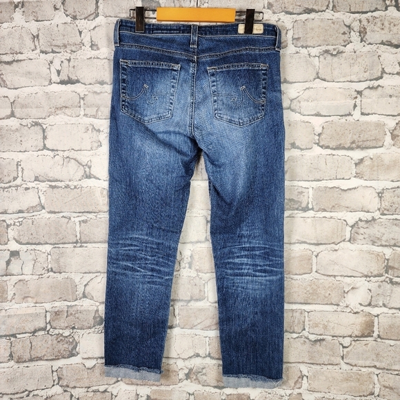 AG Adriano Goldschmied The Prima Roll Up Cigarette Leg Jean Medium Wash Size 28R - Picture 10 of 16